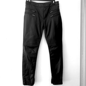Free People Vegan Leather Moto Pants with Zipper